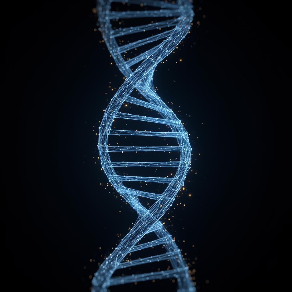 Abstract healthcare data helix visualization